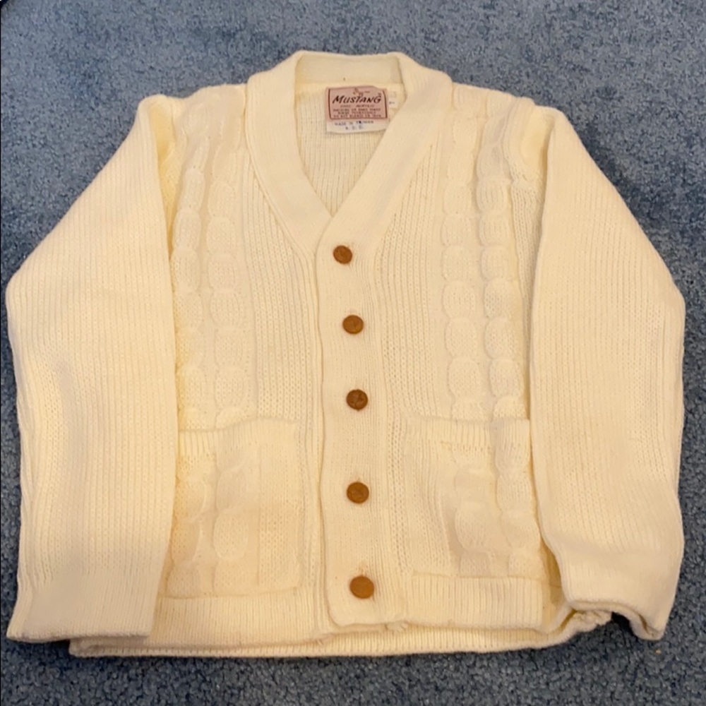 Vintage 80s Mustang Sweater Size 7